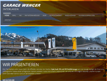 Tablet Screenshot of garagewenger.ch